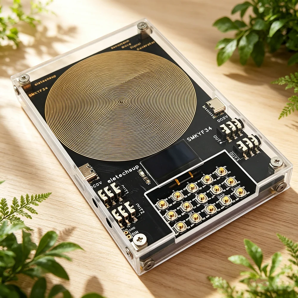 OLED Display 783Hz Schumann Resonance Generator 4CH 001Hz500KHz High Precision Low Frequency Device
