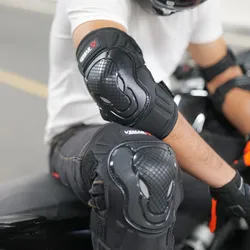 4 Pçs/set VEMAR Joelho e Cotovelo Protetor Motocicleta Homens Mulheres Accesorios Curto Estilo Motocross Equitação Joelho Brace Cotovelo Almofadas