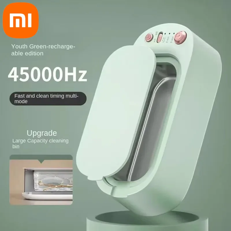 Xiaomi Ultrasonic Glasses High-frequency Vibration Cleaning Machine Electric 3Gear Jewelry Multi Function Cleaning Machine