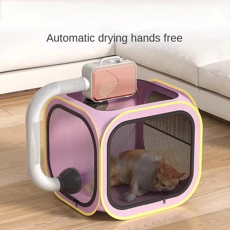 

Hot-selling Household Plastic Breathable Mesh Pet Drying Cage, with cat and Dog Bathing and Hair-drying Tool