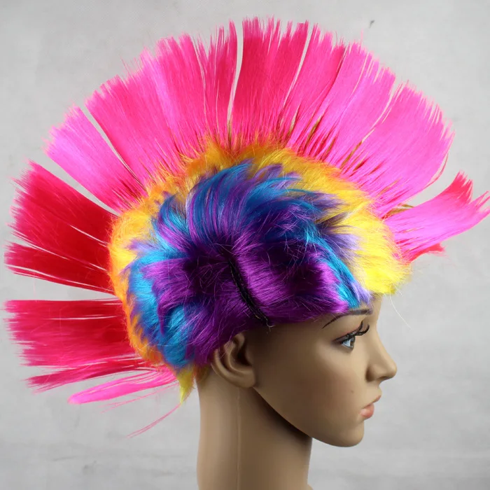 Cosplay Karneval Perücke für Geburtstagsfeier, lustige Haarhut-Accessoires, Tanz-Kopfschmuck, Nation Disco primitive Kopfbedeckung – Detail 4