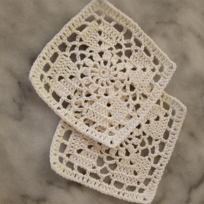 Luxury Cotton Placemat Cup Coaster Mug Kitchen Christmas Dish Pan Table Place Mat Cloth Lace Crochet Tea Coffee Doily Glass Pad