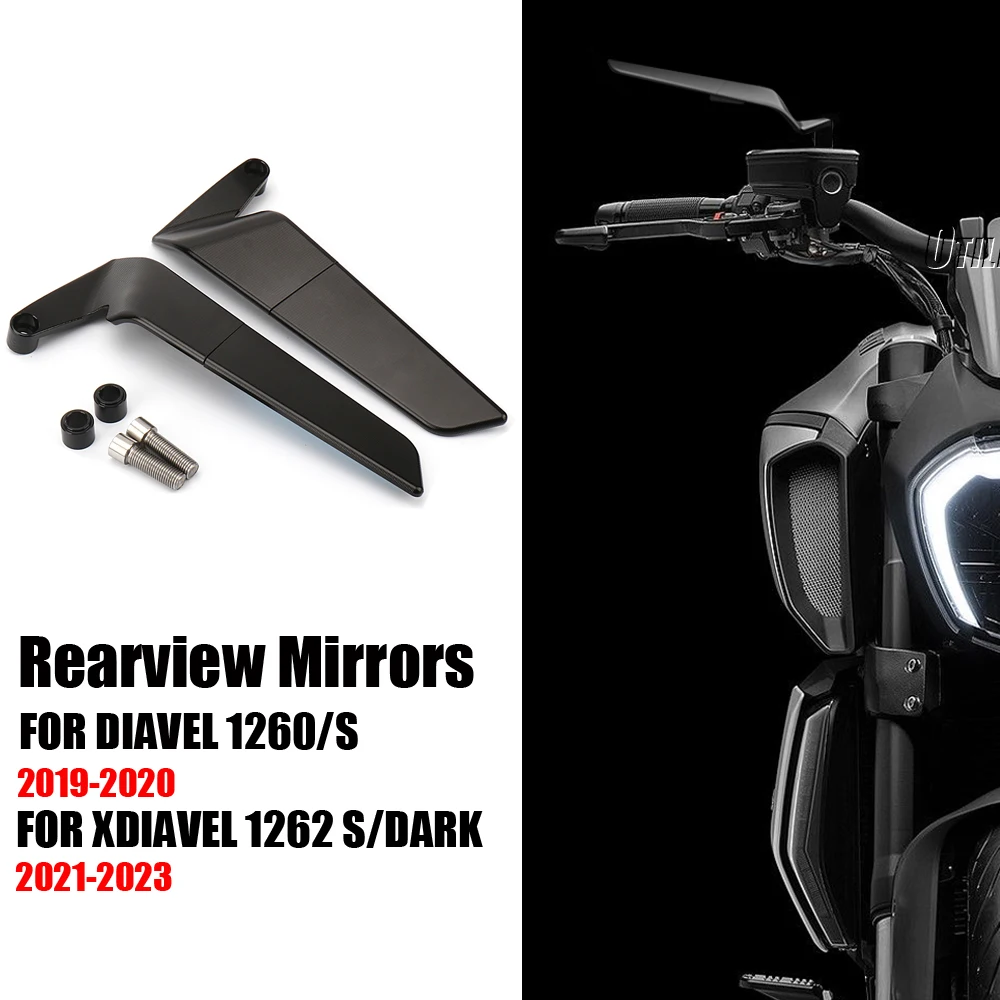 

Motorcycle Rearview Mirrors HD Vision Side Mirror For Ducati XDIAVEL X Diavel 1262 S / Dark 2021-2023 DIAVEL 1260 S 2019-2020