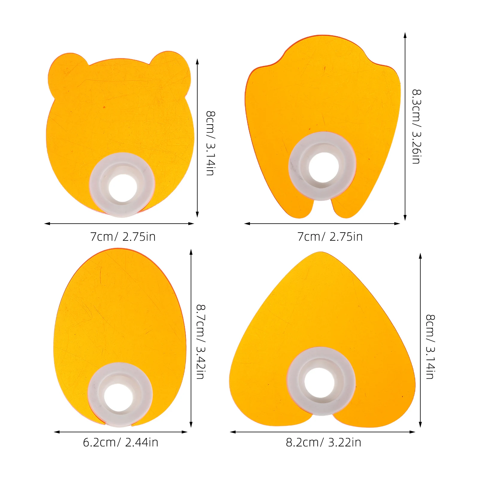 4Pcs Nail Lamp Shield Acrylic Light Blocking Tool Ergonomic Curing Light Plate for Professional Nail Art Manicure Accessories