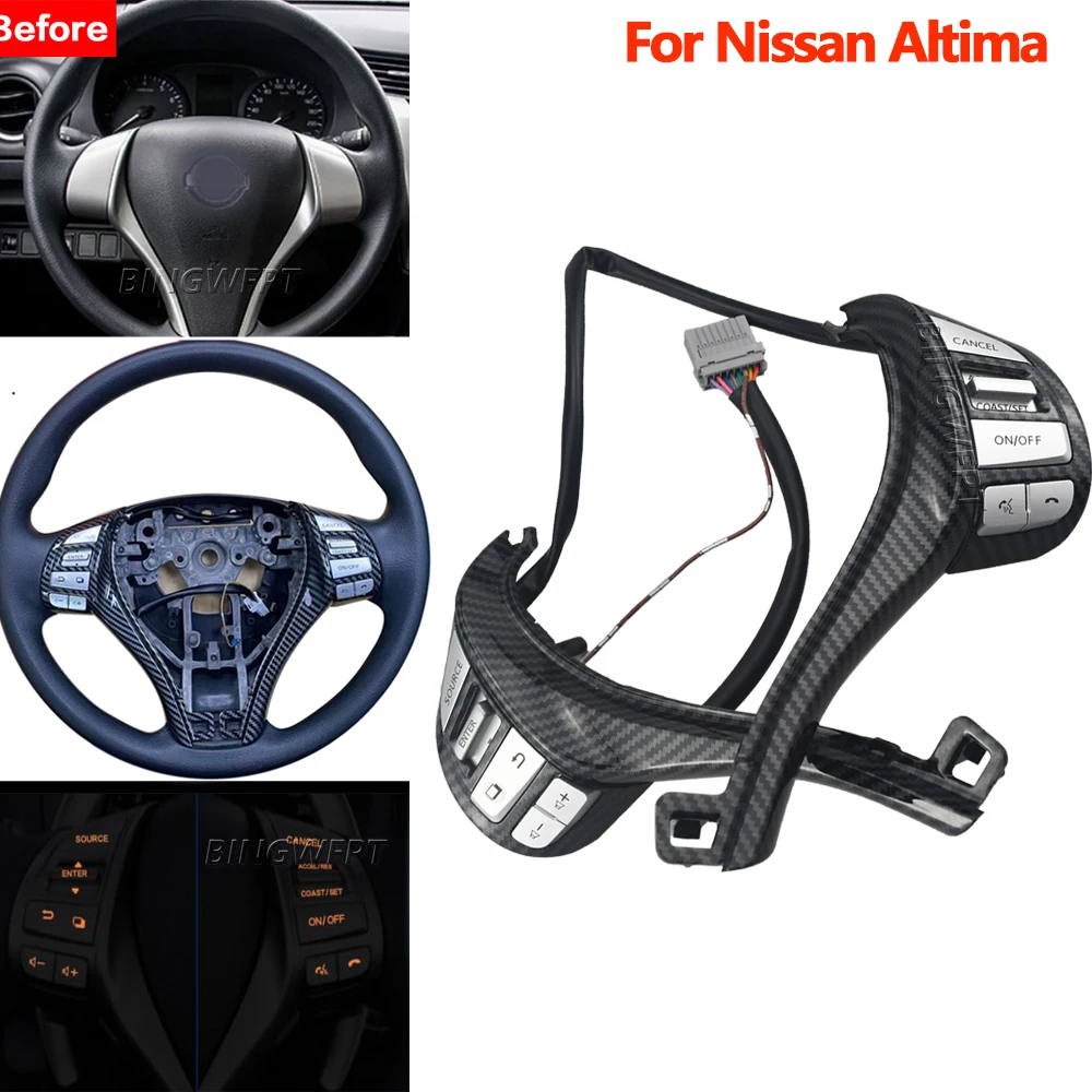 Steering Wheel Audio Control Button Switch For Nissan Altima 2013-2018 NAVARA 2017-2021 Tiida 2016-20208 25550-3TA3A 255503TA3A