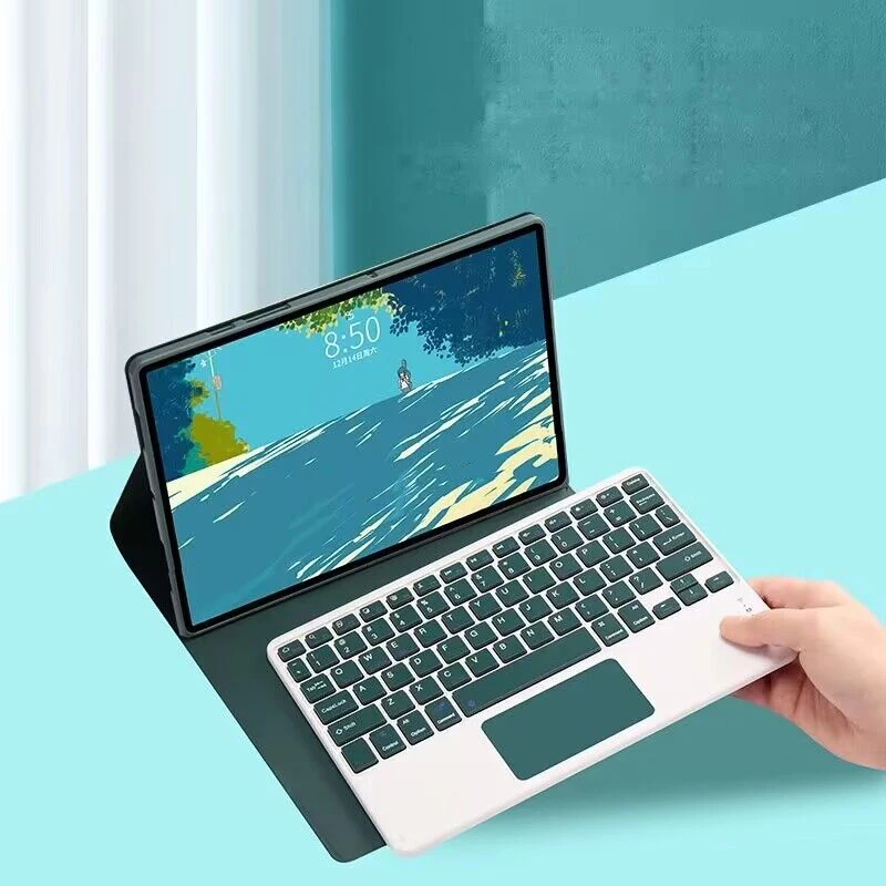 Imagem -02 - Capa Magnética do Teclado Trackpad Bluetooth Touchpad Embutido Lenovo Tab P12 12.7in 2023 12.7in 2023