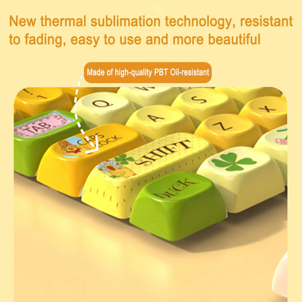 

MOA Dream Castle Keycap PBT Five-Sided Thermal Sublimation Process DIY Purple Cute Personality Customized Rounded Keycap 116Keys