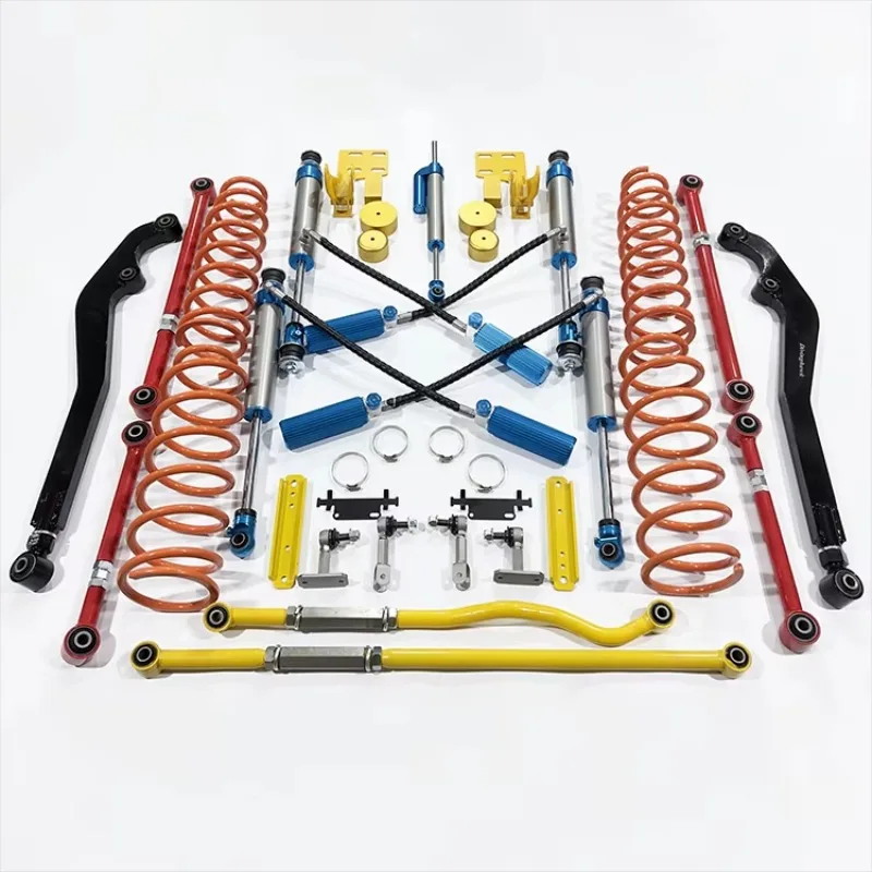 High Performance Lc80 Nitrogen Adjustable Front and Rear Shock Absorber Off-road 4x4 Suspension Complete Lift Kit