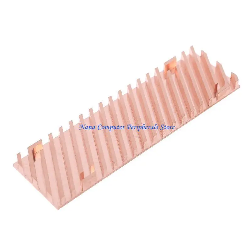 F68C Thin Copper Heatsink Cooler Heat Sink SSD Thermal Pad for M.2 220