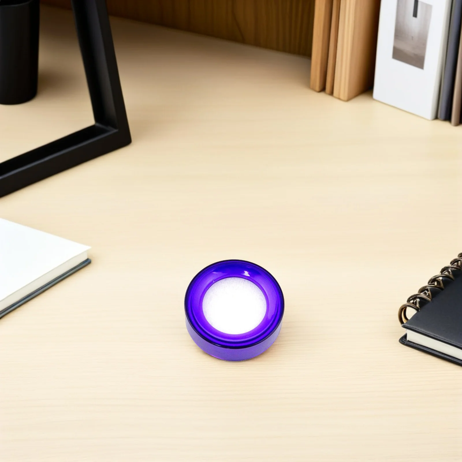 

15pcs Money Counting Sponge Cup Purple Finger Moistener For Bill Counting Document Sorting Stamp Wetting Tool Desktop Office