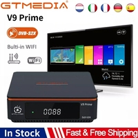 GTMEDIA V9Prime Satellite Receiver 1080P MARS/ECAM TV Box,DVB-S/S2/S2X HEVC Main10,AVS+BISS Auto Roll,Built-in WIFI Full PowerVu