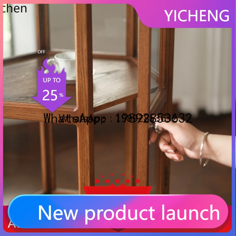 

W7-retro transparent glass display cabinet furniture jewelry display Zhongdao cabinet home accessories