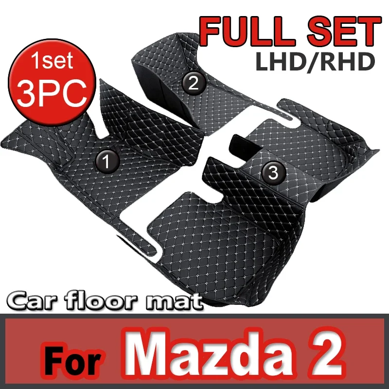 

Car Floor Mats For Mazda2 Mazda 2 DJ DL 2015~2022 Leather Mat Rugs Carpets Interior Parts Car Accessories