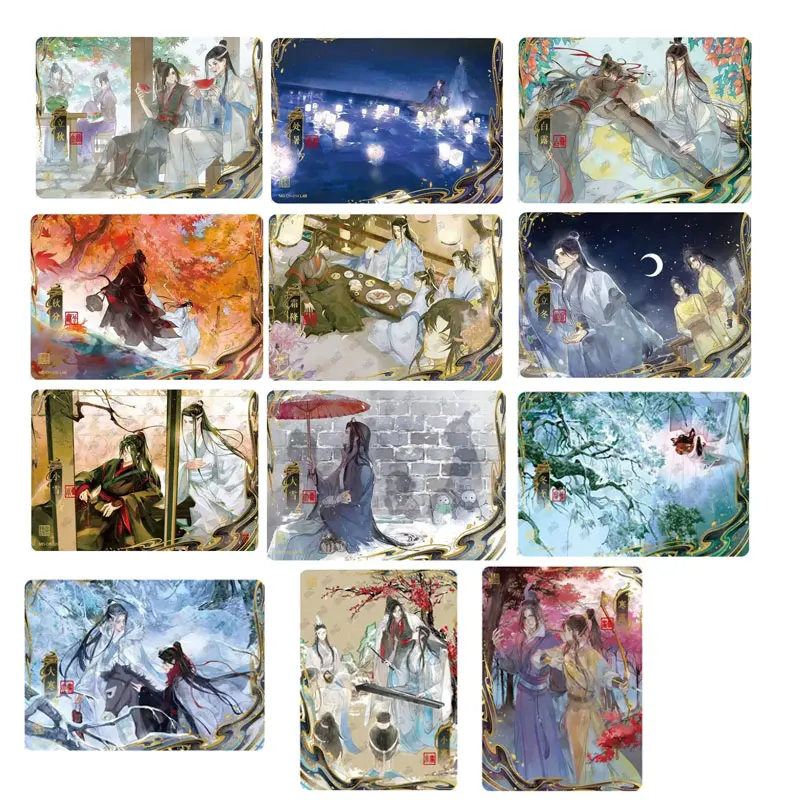 حقيقي KAYOU مو داو زو شي سلسلة 2 QM/MC/CP/CH/PT/FM/Q/YX/JQ/CJ في حالة سكر حلم الفصل وي Wuxian جمع بطاقة هدية عيد ميلاد