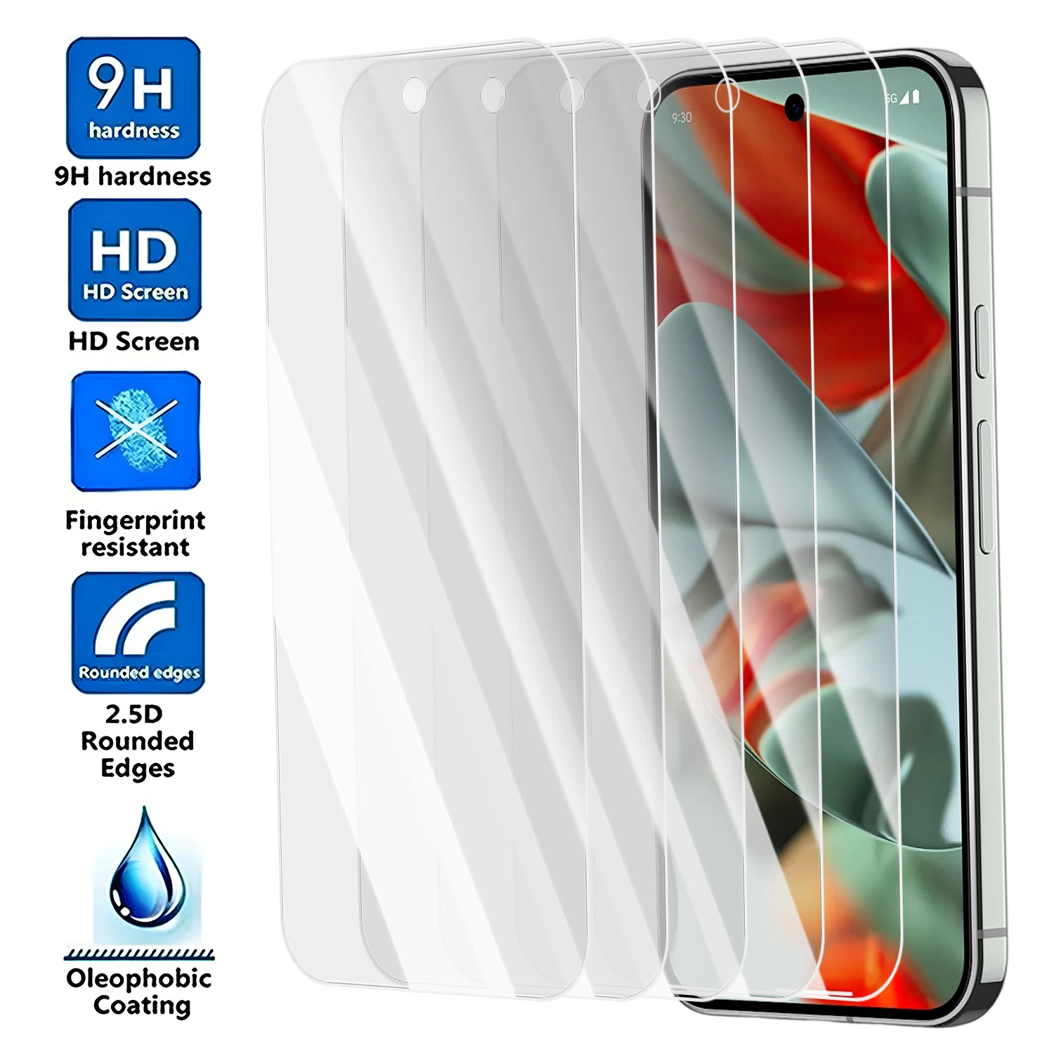 

9H Screen Protector for Google Pixel 10 Pro XL Tempered Glass Protective Films For Pixel10 10Pro Fingerprint Unlock HD Glass