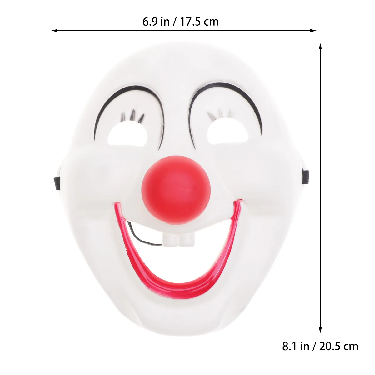 1개 웃는 광대 가면 내구성 있는 플라스틱 할로윈 파티 코스튬 액세서리 가면극 카니발 소품 할로윈 광대 가면