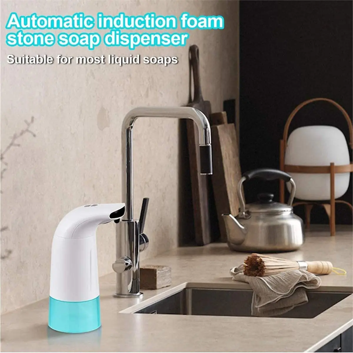 250ml Infrared Automatic Soap Dispenser Auto Electric 3 Types of Adjustable Foaming Dispenser for Bathroom Hotel