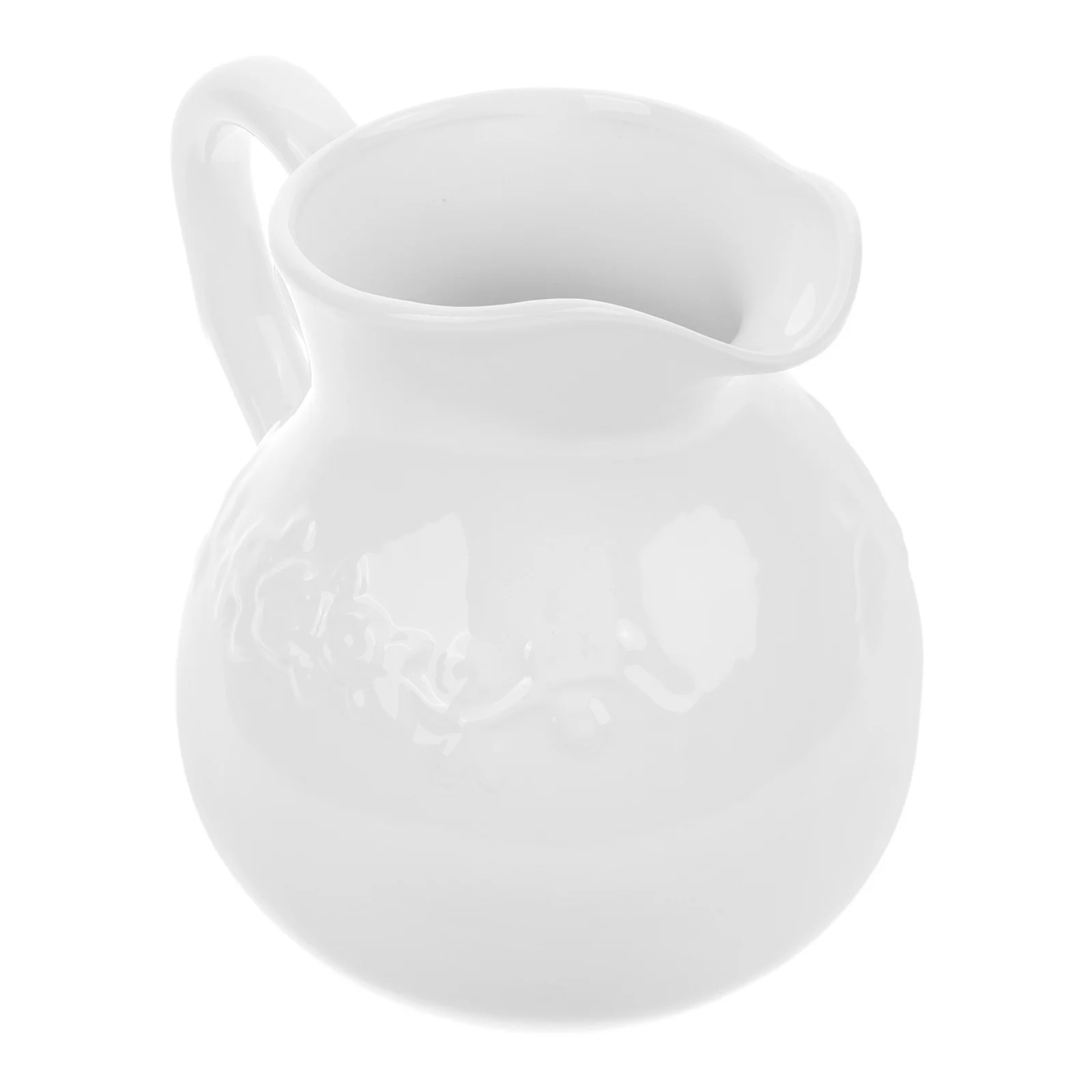 

White Pitcher Multi-use Milk Ceramic Latte Small Cream Container Jar Pitchers Jug