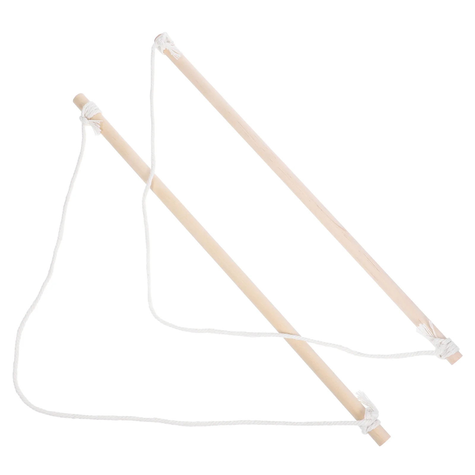 

2 Pcs Flag Hanging on Wooden Pole Holder for House Banner Hanger Quilt Wall Display Pennant Photo Indoor and Stand