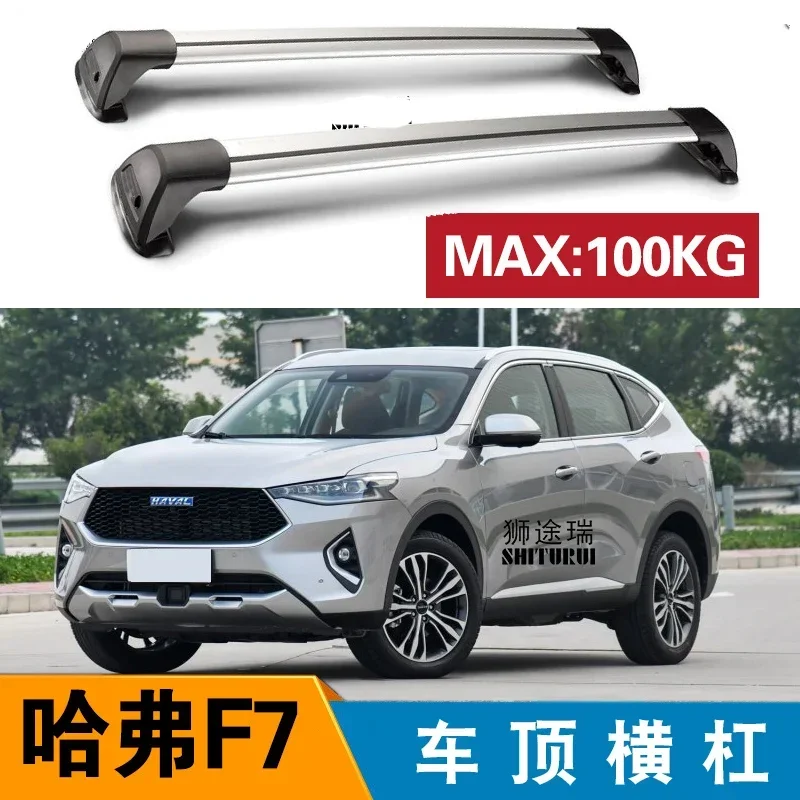 

SHITURUI for HAVAL F7 2019 2020 Serultra Quiet Truck Roof Bar Car Special Aluminum Alloy Belt Lock