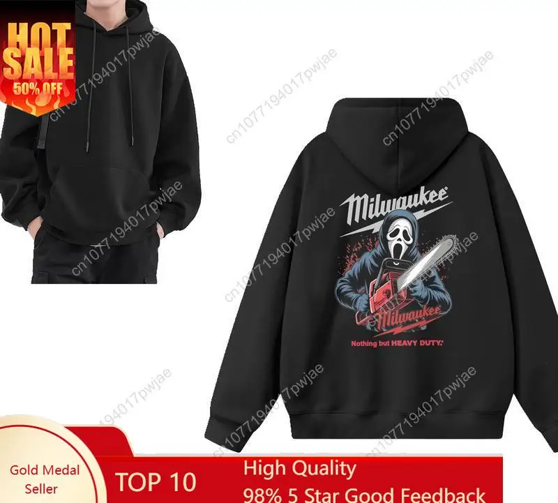 

Tools Ghost Face With Chainsaw 2 Sided Unisex Tee – Halloween Character Graphic Cotton Unisex Shirt Hoodie 01