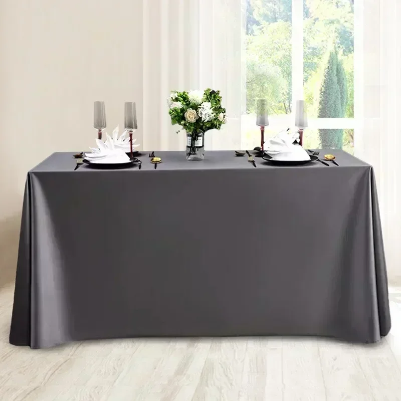 

LXS22 2024 Table cloth polyester tablecloth round table cloth circular solid white