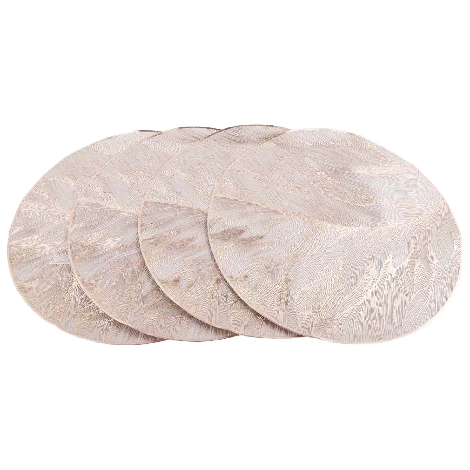 

4 шт. коврики для круглых столов, стильные и функциональные термостойкие салфетки для обеденных столов, удобный дизайн для обслуживания