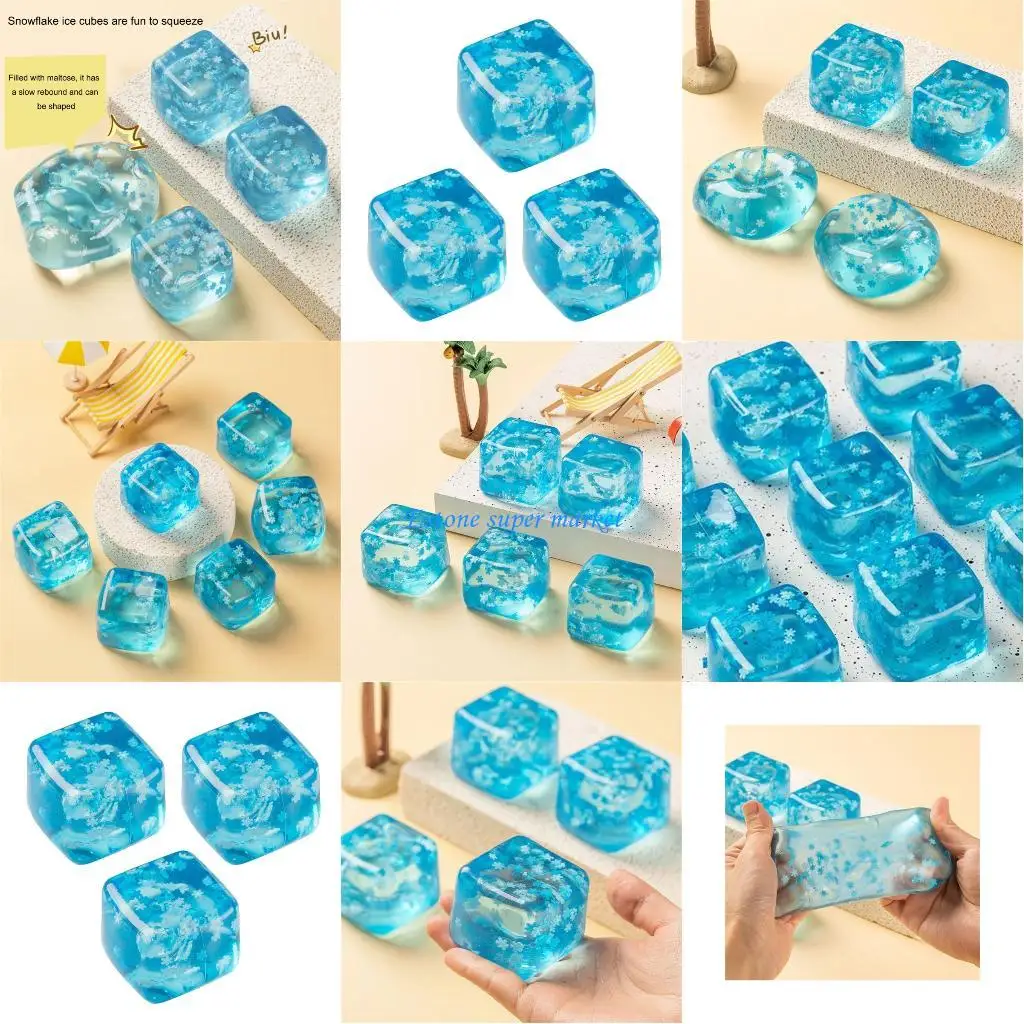 090B 3PCS Soft Knijpspeeltje voor stressverlichting Veilig decompressiespeelgoed voor kinderen