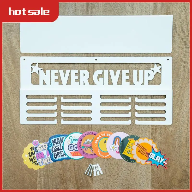 

1 Piece Medal Hanger Display With Shelf Easy Install Metal Award Rack Trophy Shelf For Walls Holds Sports Medals