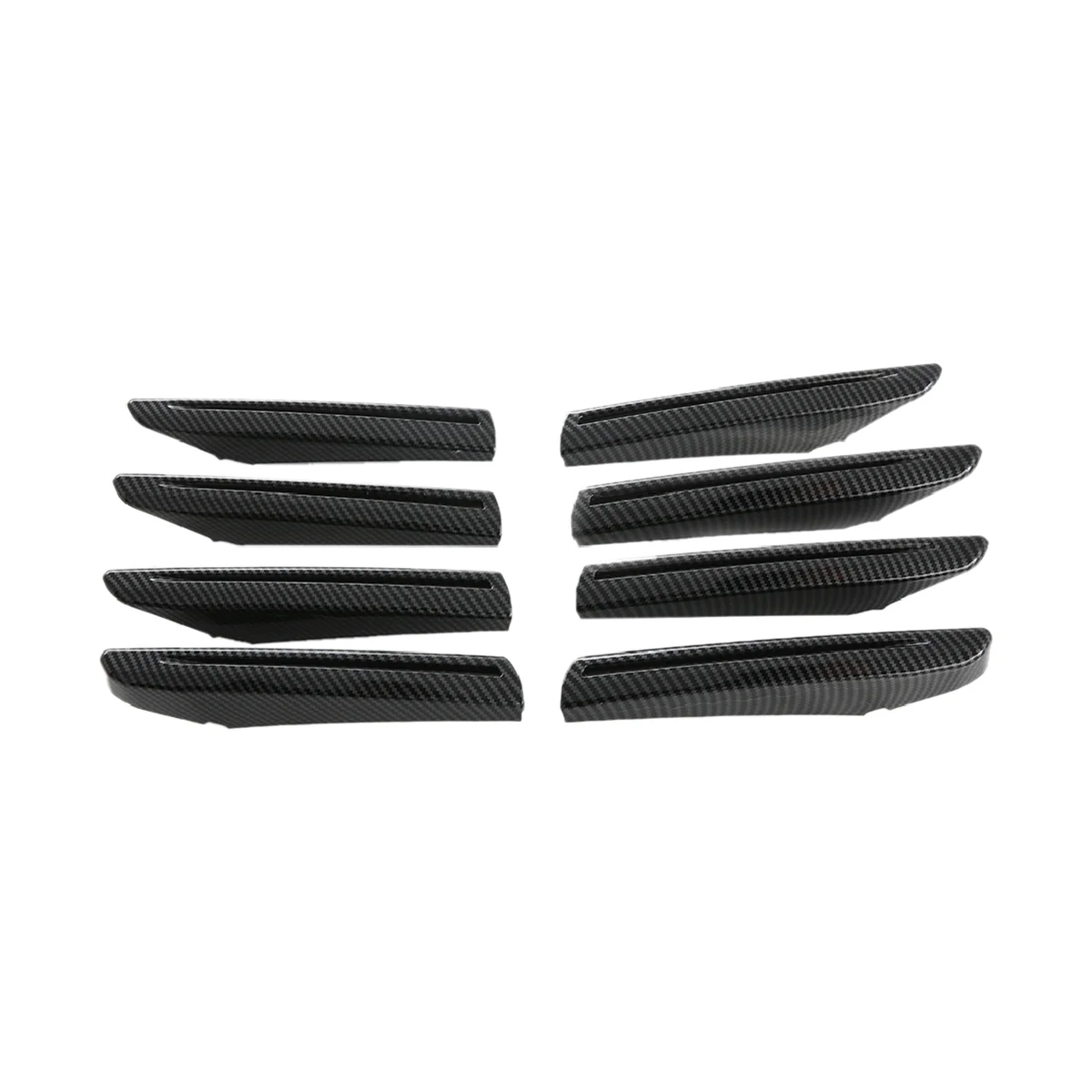 Car Carbon Fiber Style Front Grille Bumper Guard Styling Trim Covers for Land Cruiser LC300 2022 2023