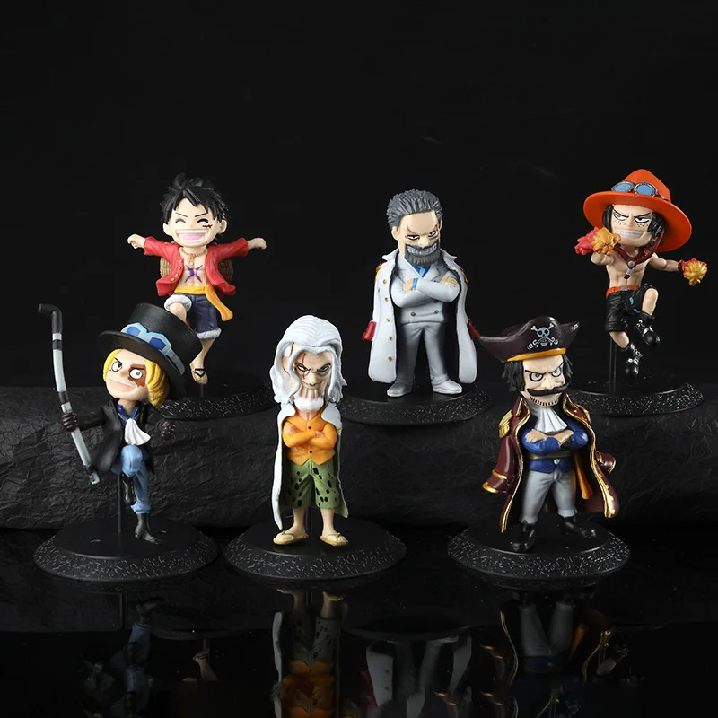 

6Pcs/Set One Piece Monkey D. Luffy Nami Boa Hancock Roronoa Zoro PVC Action Figures Model Dolls Toys Christmas Gifts