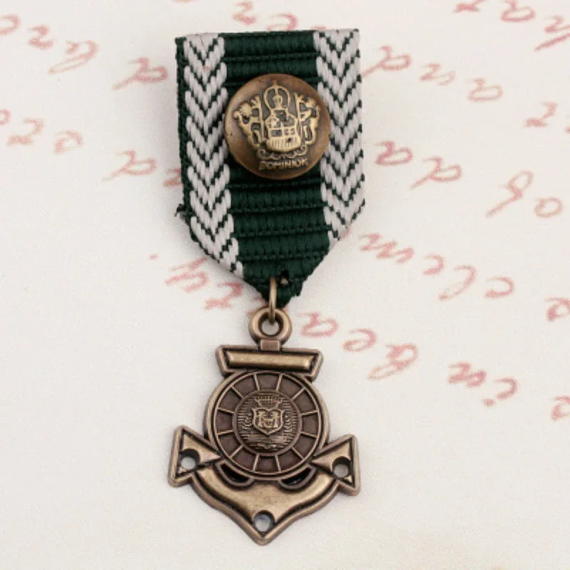 الكورية نمط خمر بروش الشريط دبابيس الكلية البريطانية البحرية موضة الرجال ميدالية شارات لوحة معدنية موحدة الملابس الحرف