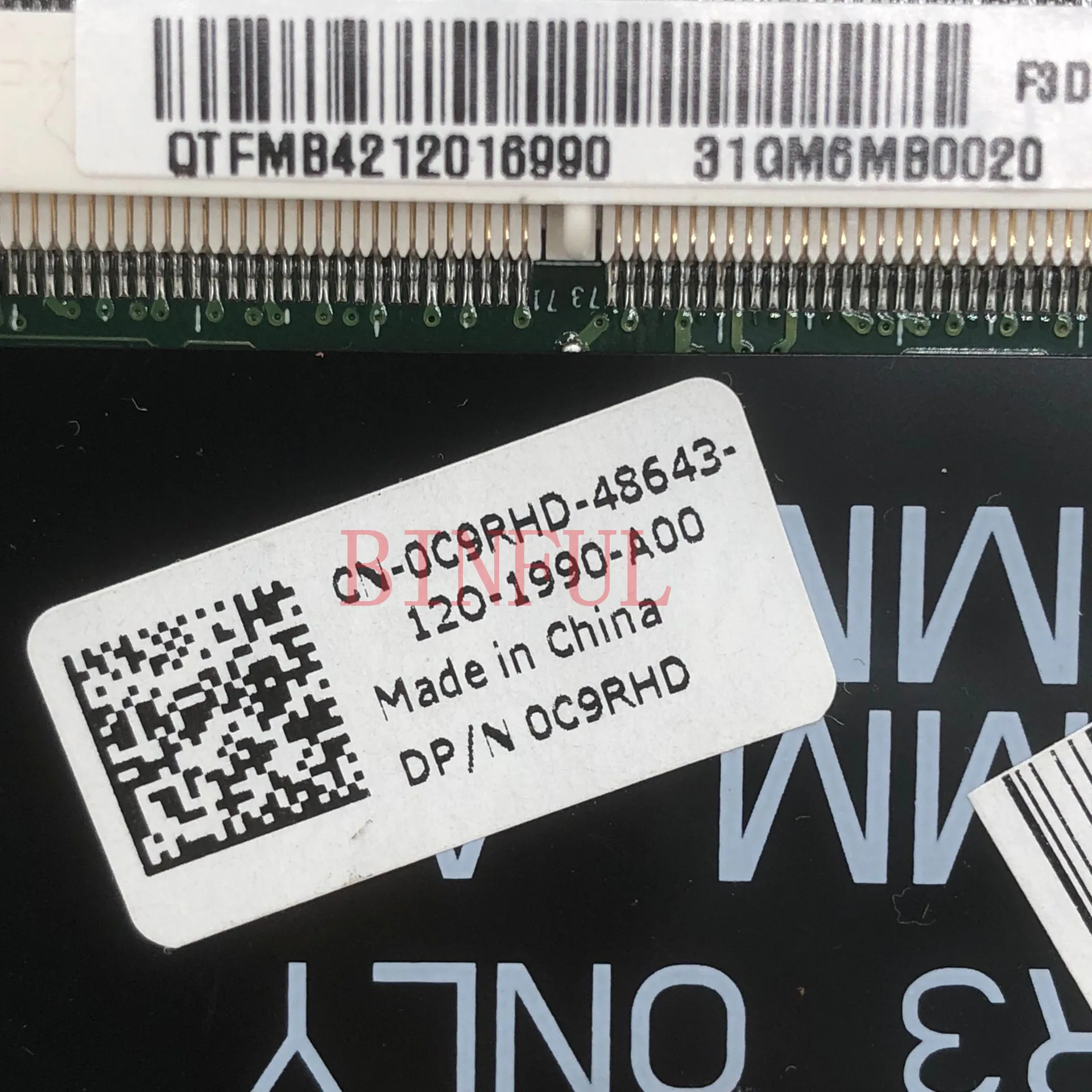 Placa base CN-0C9RHD 0C9RHD C9RHD para ordenador portátil, placa base para DELL L501X, DAGM6BMB8F0, SLGZR, HM57, GT420M, completamente probada, funciona bien, 100%