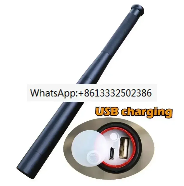 

Baseball Bat LED Flashlight Outdoors Emergency Self Defense Flashlight Stick USB Charging Functional Anti Riot Safety Equipment