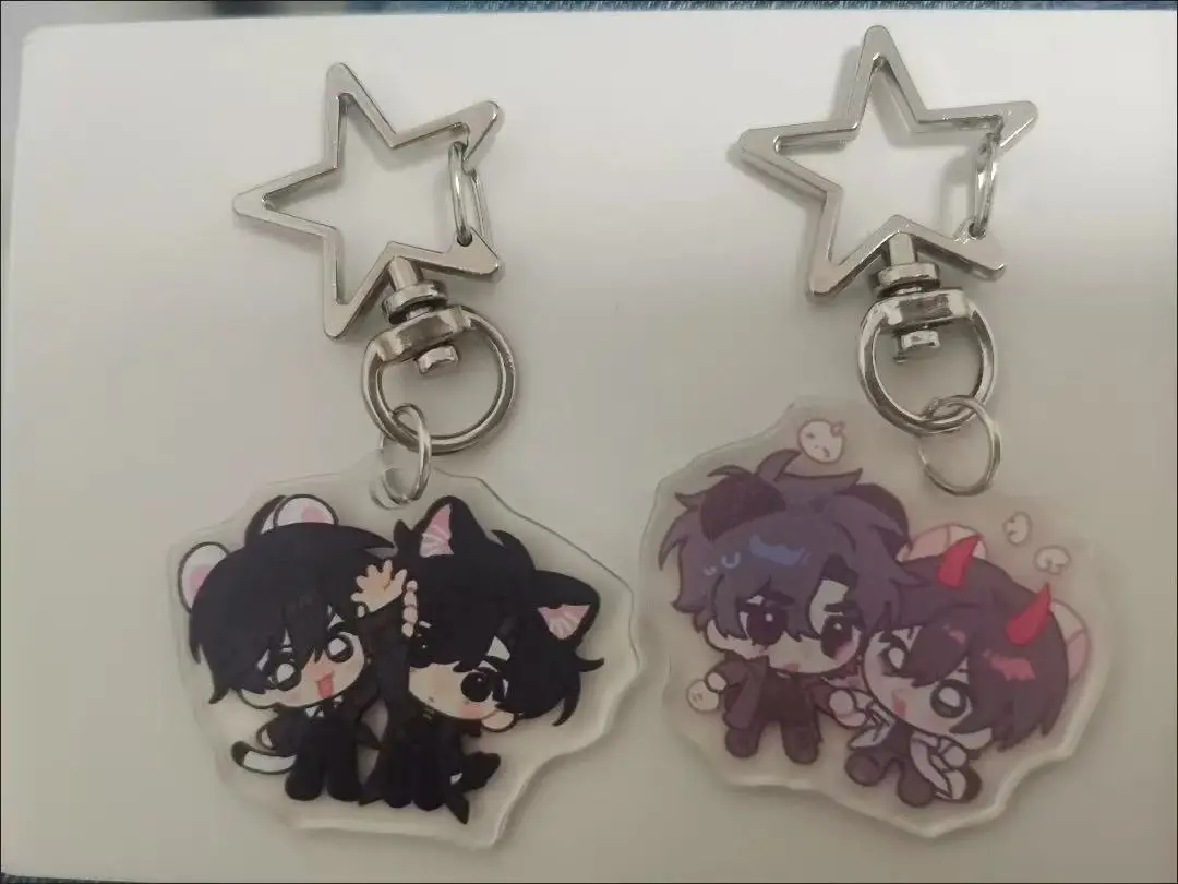 ل سلسلة المفاتيح نجمة القارئ كيم دوكجا الاكريليك حقيبة ملحق يو جونغهوك الشكل سلاسل المفاتيح لعب للأولاد الهدايا #4