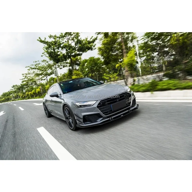 Spoiler Depan Serat Karbon Prepreg Terlaris untuk Audi A7 S7 2019-2024
