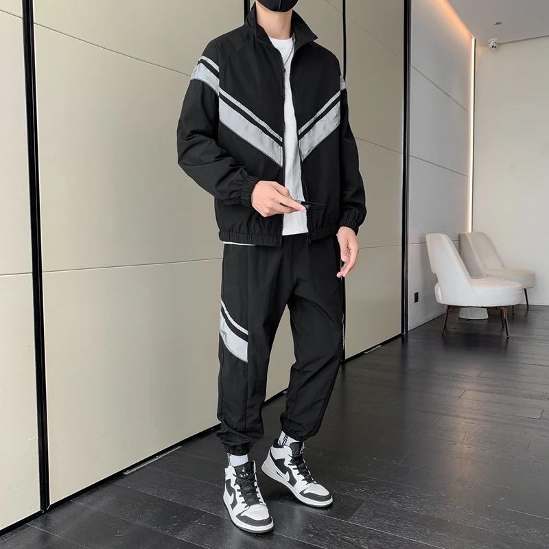 Men Tracksuit 2023 Clothes 2 Pcs Set Jackets and Pants Set Man Hip Hop Streetwear Clothing Jogging Suit Men Sweatsuit