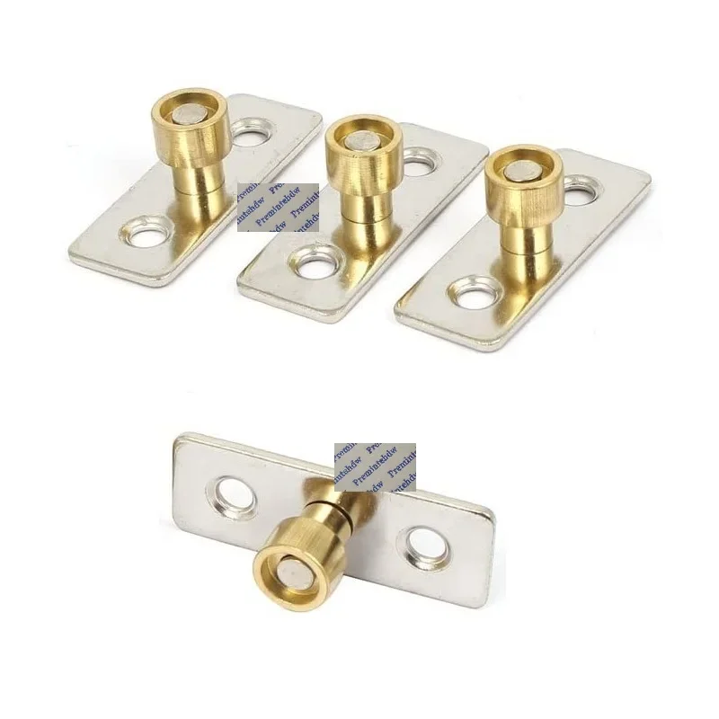 

20Pcs Floor Mount Ball Bearing Single Dia.12mm Pivoted Brass Wheel Roller Guide Top Hung Suspended Sliding Wooden Door