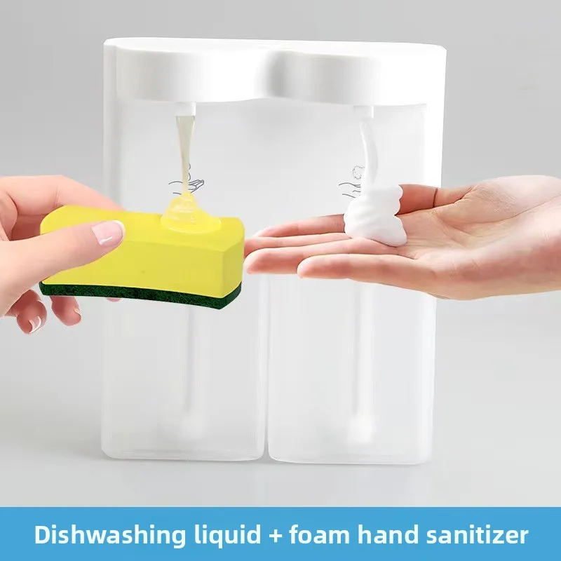 

2025 Новый автоматический сенсорный дозатор жидкого мыла для мытья посуды и рук, домашняя настенная автоматическая машина для мытья рук с датчиком пены