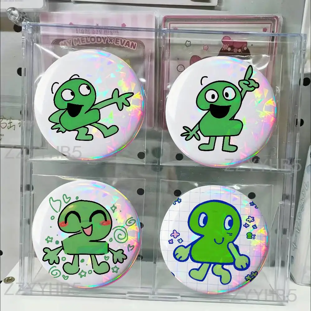 

B-Battle For Dream Island two Enamel Pin Tinplate Round Brooch Badges 58mm 44mm 32mm 75mm 25mm