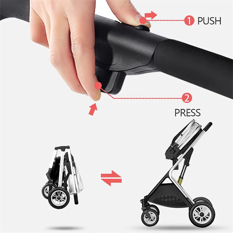 Abnehmbarer Kinderwagen Hunde wagen mit Aluminium legierung Rahmen 4 Rad Katzen wagen Ladung Bart 20kg Kinderwagen mit Anschlag