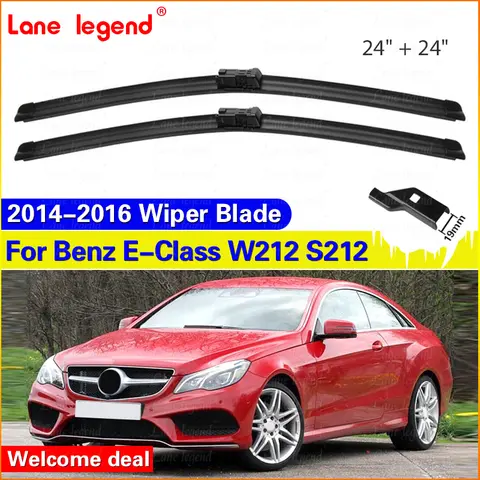 앞 유리 와이퍼 블레이드, 메르세데스 벤츠 E 클래스 W212, S212, 2014, 2015, 2016, E250, E300, E350, E400, E550, 24 인치, 2 개