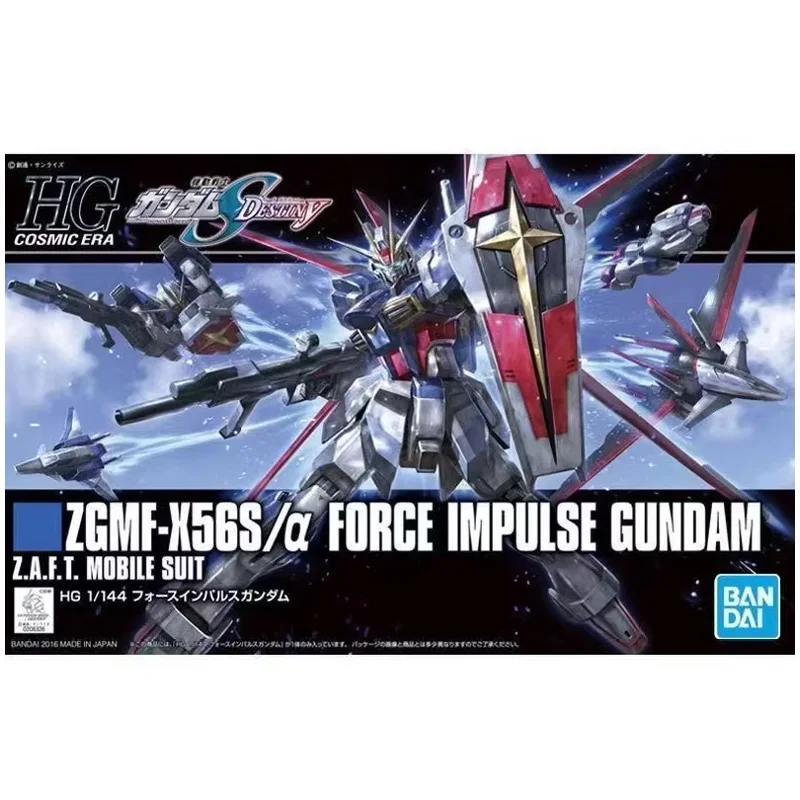 W magazynie BANDAI oryginalny HG ZGMF-X56S/α FORCE IMPULSE GUNDAM Anime rysunek montaż zabawkowy model ozdoby kolekcjonerskie prezent dla dzieci
