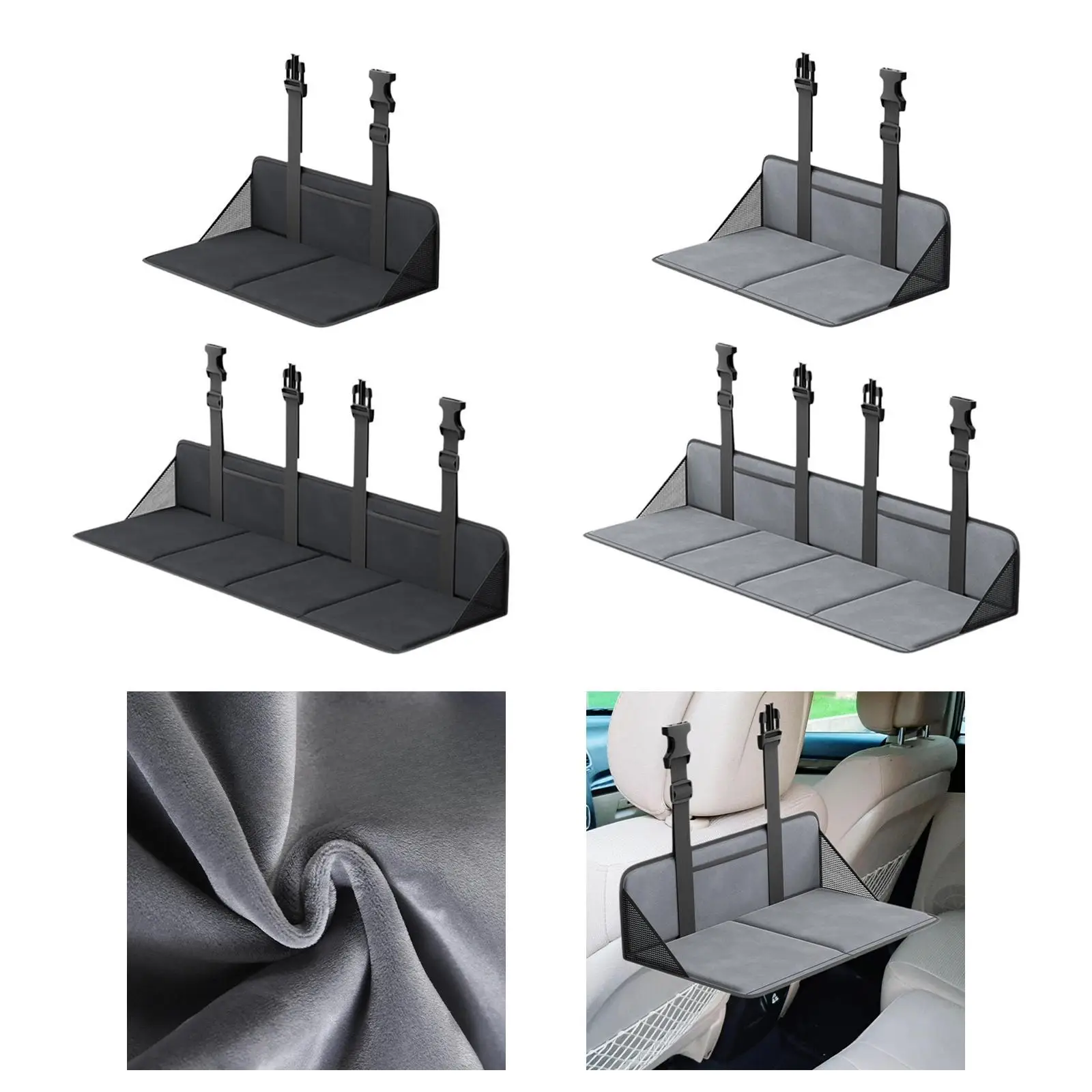 

Car Rear Seat Mattress Extension Plate Foldable Easily Install for Self Driving Enthusiasts Wear Resistant Portable Accessory