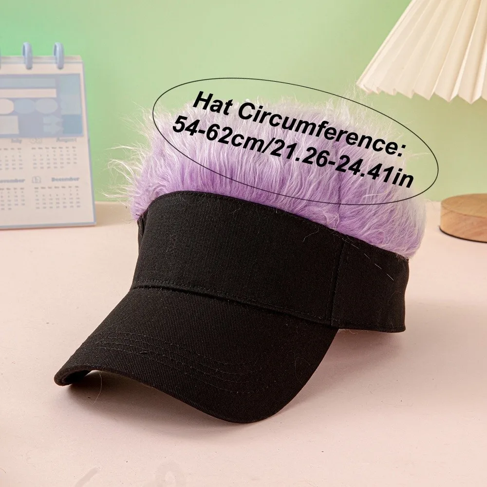 Grappige veelkleurige pruikhoed UV-bescherming Punk haarstukje Baseball Cap Lichtgewicht Hip Pop Heren zonnescherm Cap Jongens