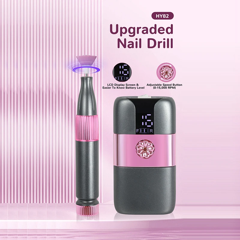 Novo 12 pçs cabeças de lixamento lixadeira conjunto portátil 15000 rpm polidor elétrico carga usb polimento moagem manicure broca