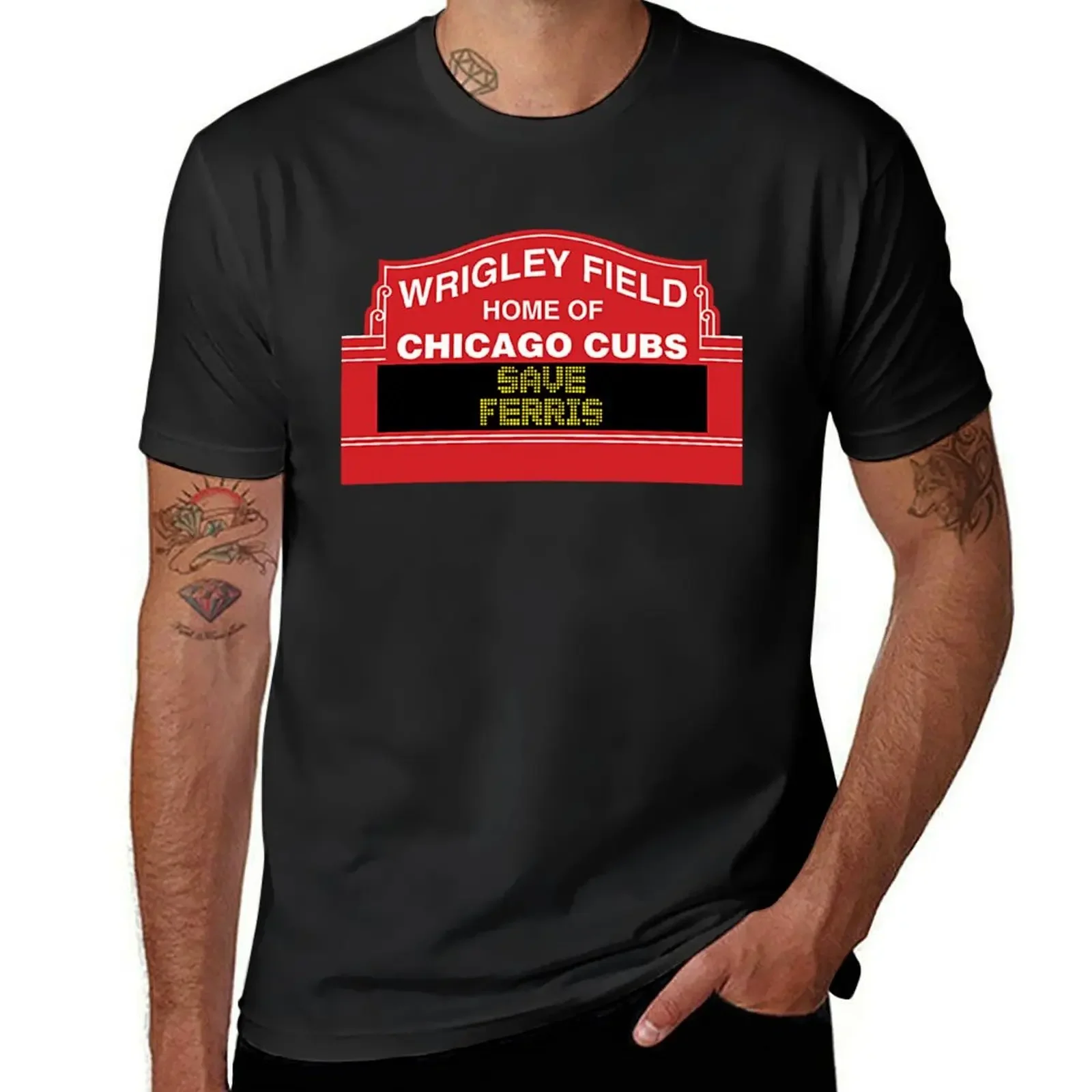 Save Ferris – Wrigley T-Shirt funny shirt cotton man clothes tshirts personalised Funny t-shirt funny t shirts men