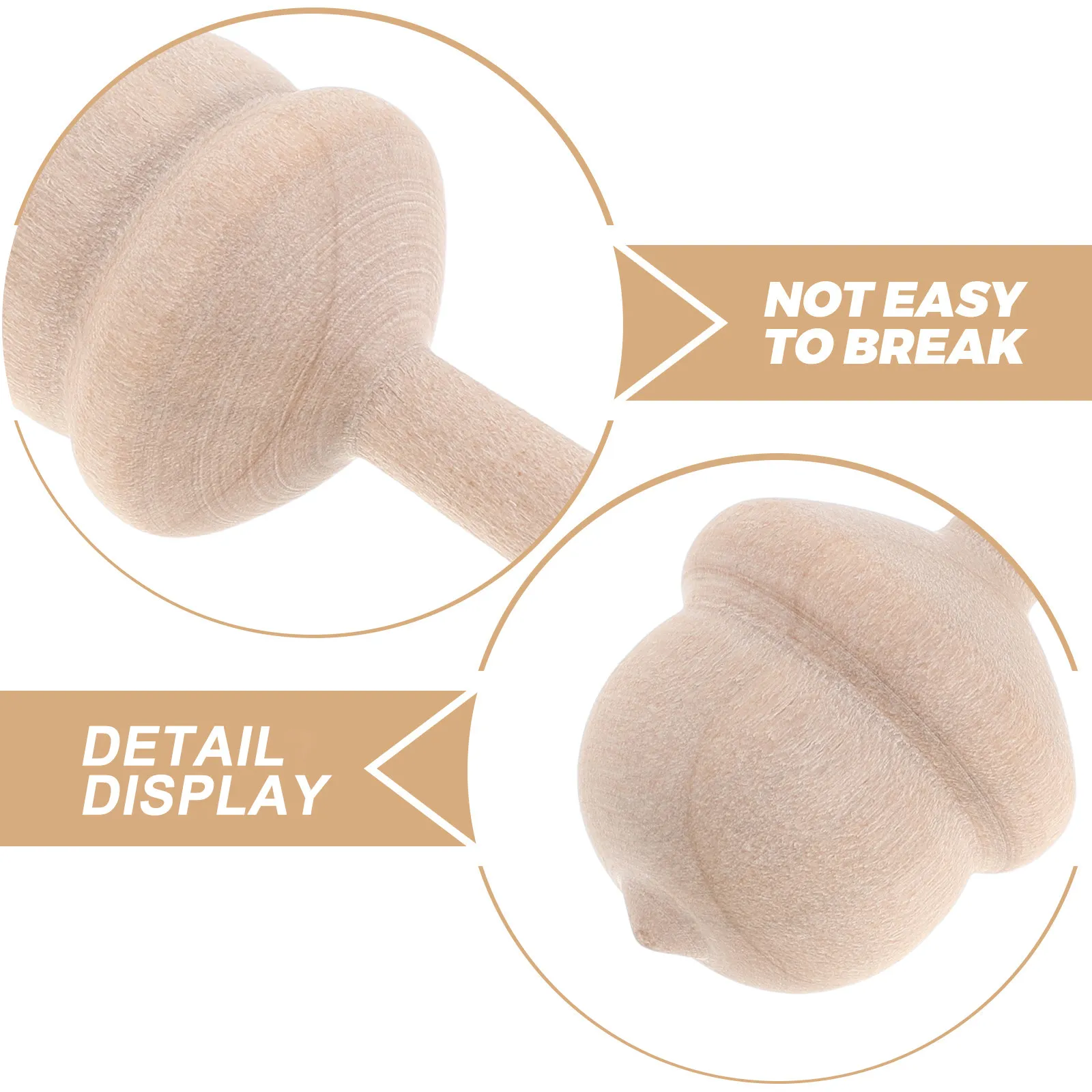 10Pcs Wooden Spinning Tops Unfinished Wood Blank DIY Painting Wood Tops Creative Stem Physics Educational Kids Holiday Party