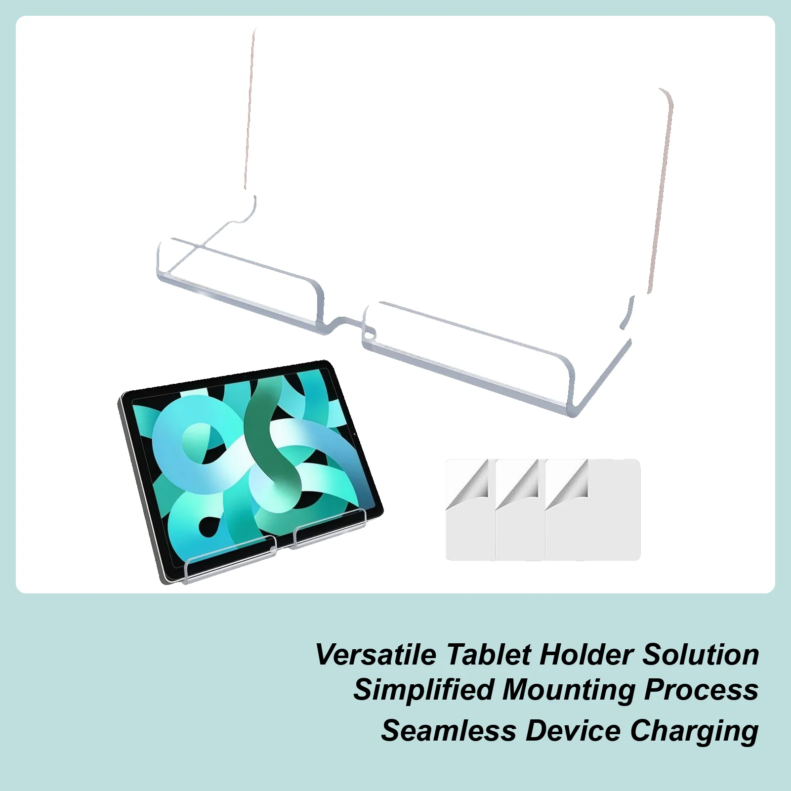 

Wall Mount Tablet Bracket Transparent Acrylic Smartphone Stand Mobile Phone Bracket Suitable For Smartphones, Tablets, E-readers