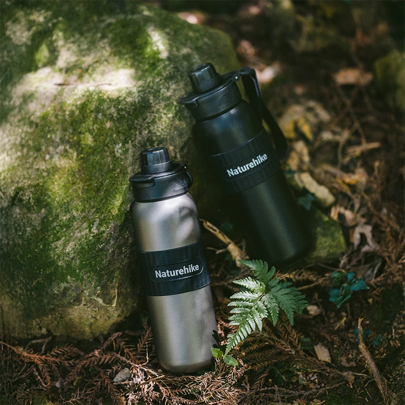 Naturehike 2025 New Chasing Wind Ultralight Titanium Sports Bottle Outdoor Anti-bacterial 6H Thermal Camping Water Bottle